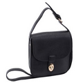 Parinda MAYA II (Black) Textured Faux Leather Crossbody Bag